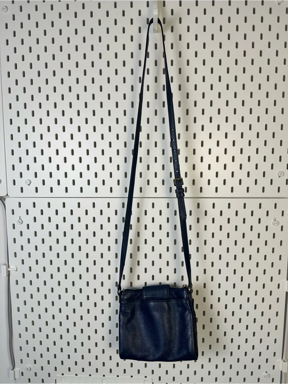 Michael Kors Fulton Crossbody Bag in Dark Blue Pebble Leather